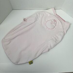 Nested Bean pink Zen Swaddle Classic weighted swaddle, 0-6 mos.